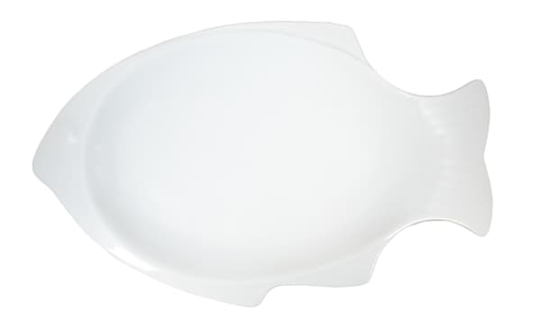 Fisk Porcelænstallerken / Tallerken Stor - 6 pakke