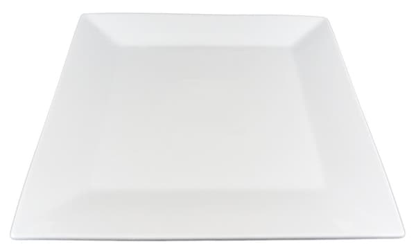 Traditionelle porcelænstallerkener - firkantede - 12 stk.