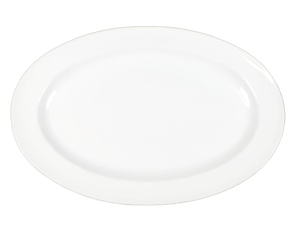 Serveringsfad Large i porcelæn - Oval - 2 stk.