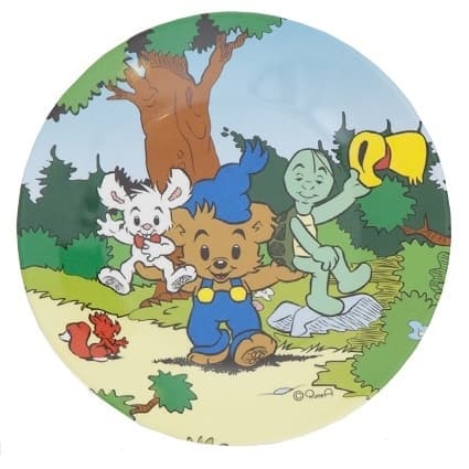 Bamse tallrik i Melamin - Bamse och Hans Vänner i Skogen - Rätt Start