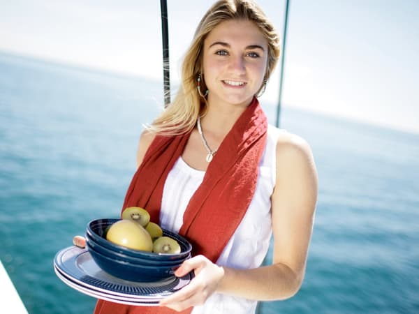 Melamintallrikar Marine Business Sailor Soul, non-slip, vit/blå, 28 cm, 6-pack