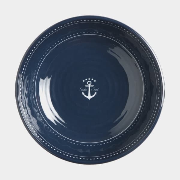 Djupa melamintallrikar Marine Business Sailor Soul, non-slip, blå, 22 cm, 6-pack