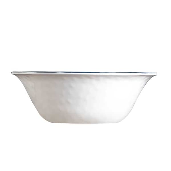 Salladsskål &amp; salladsbestick i melamin Marine Business Sailor Soul, vit/blå, 28 cm