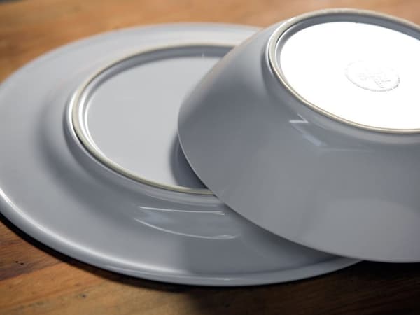 Skålar i melamin Marine Business Regata, non-slip, vit/mönstrad, 15 cm, 6-pack