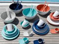 Miniatyrbild 3 av 3: Kaffe/tekoppar i melamin Marine Business Coral, non-slip, röd, 35 cl / 350 ml, 6-pack