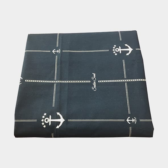 Vaxduk i textil Marine Business Sailor Soul Plastified, blå, 130 x 155 cm