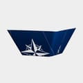 Miniatyrbild 1 av 2: Djupa melamintallrikar Marine Business Northwind Square, non-slip, vit/blå, 15 cm, 6-pack