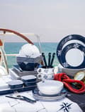 Miniatyrbild 2 av 2: Melaminservis Marine Business Northwind, vit/blå, 25 delar