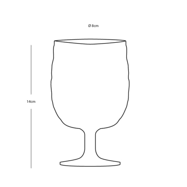 Vinglas i plast Marine Business Moon Ice, transparent, 36 cl, 6-pack
