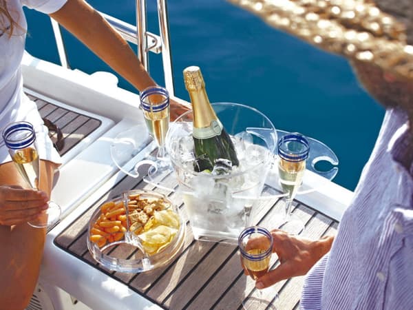Champagneset Marine Business Party Clear, transparent, 3 delar