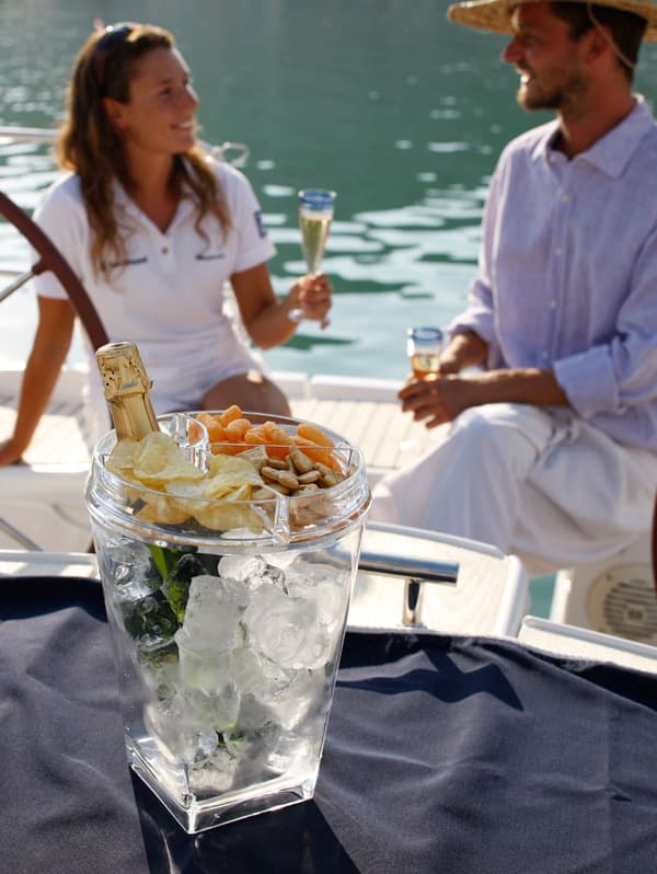 Champagneset Marine Business Party Clear, transparent, 3 delar