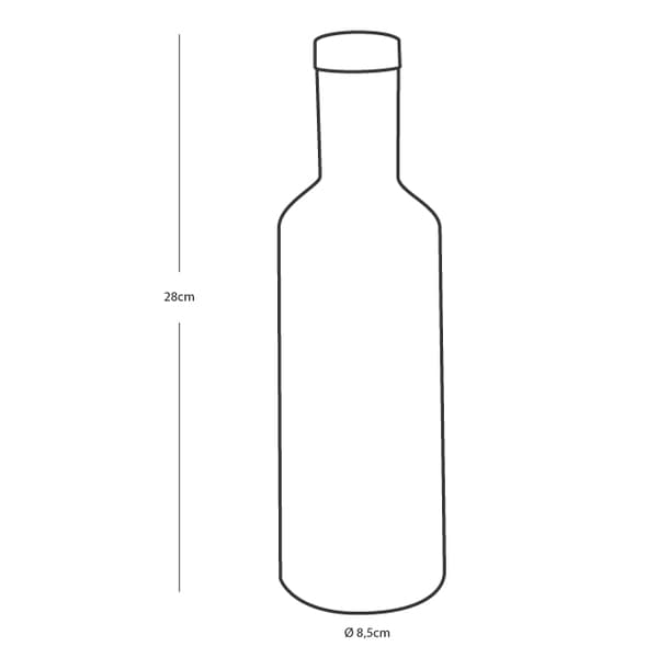 Flaska för servering Marine Business Bahamas Ice, transparent, 1 liter, 2-pack