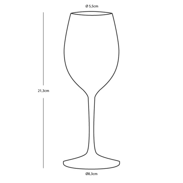Vinglas i plast Marine Business Party Clear, non-slip, transparent, 33 cl, 6-pack