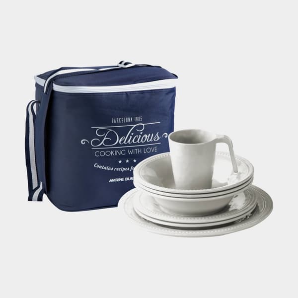 Melaminservis Marine Business Harmony Perla, vit, 17 delar