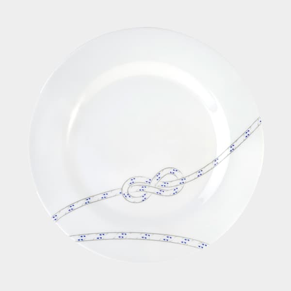 Melamintallrikar Couleur Mer South Pacific, vit/mönstrad, Ø25 cm, 6-pack