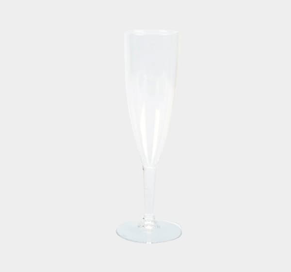 Champagneglas i plast Couleur Mer Bali, transparent, 30 cl, 6-pack