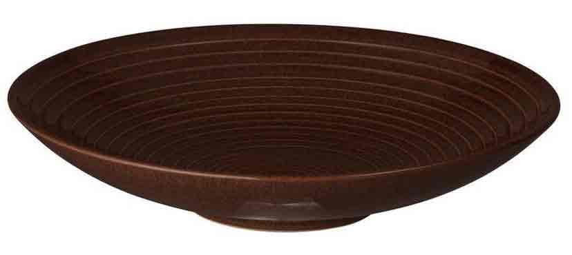 Studio Craft Walnut Medium Ridged Bowl 25,5cm