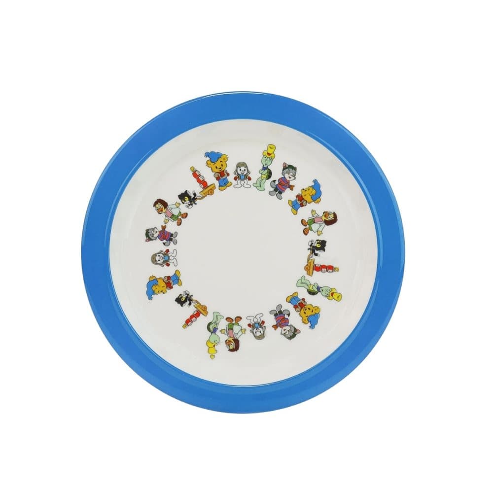 Bamse Vulkanön, Flat tallrik med halkskydd - Rätt Start