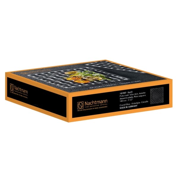 Bossa Nova Square Plate 14cm, 2-pack - Nachtmann