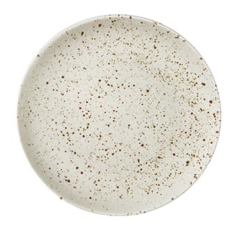 Lifestyle, natural, flat tallrik utan bräm, 27 diameter cm - 6 st