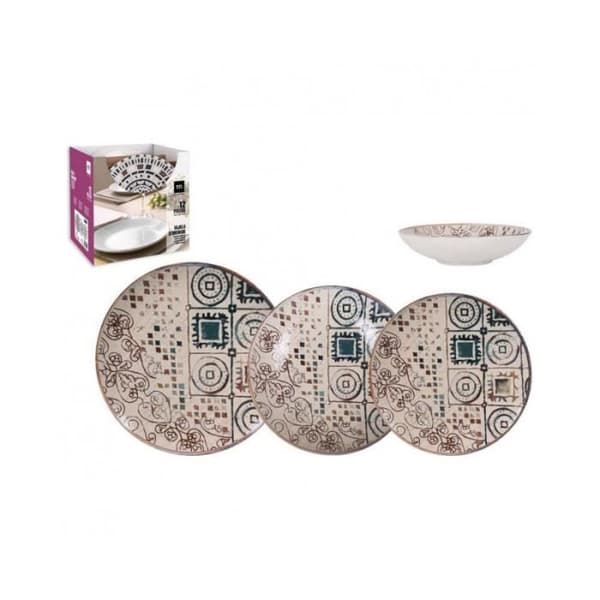 Tallrikar Creta Porslin 12 delar