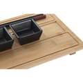 Miniatyrbild 3 av 3: Sushiset DKD Home Decor Naturell Svart Bambu Stengods Orientalisk