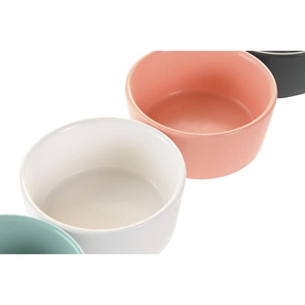 Sæt til appetizere DKD Home Decor 20 x 20 x 14 cm Porcelæn Multifarvet