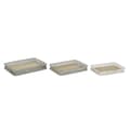 Miniatyrbild 1 av 2: Uppsättning med Brickor DKD Home Decor 53 x 38 x 8 cm Metall Multicolour (3 antal)