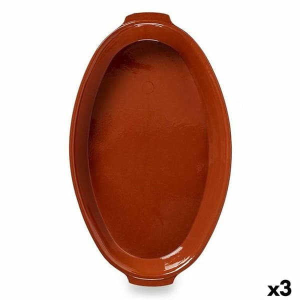 Ugnsform Terrakotta 3 antal 56 x 7,5 x 32 cm