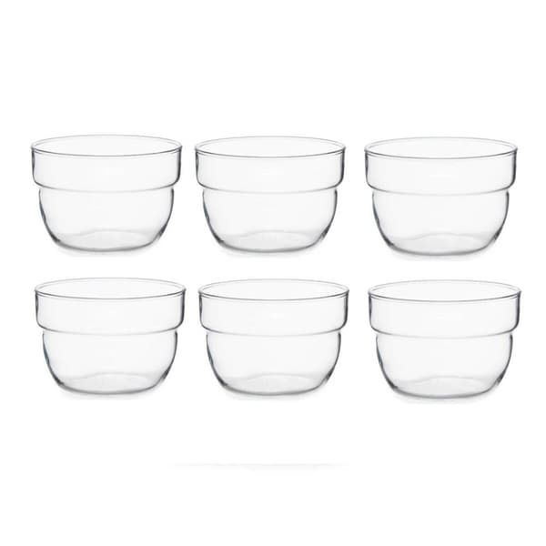 Skålsæt Pasabahce Motto Gennemsigtig Glas 200 ml (8 enheder)