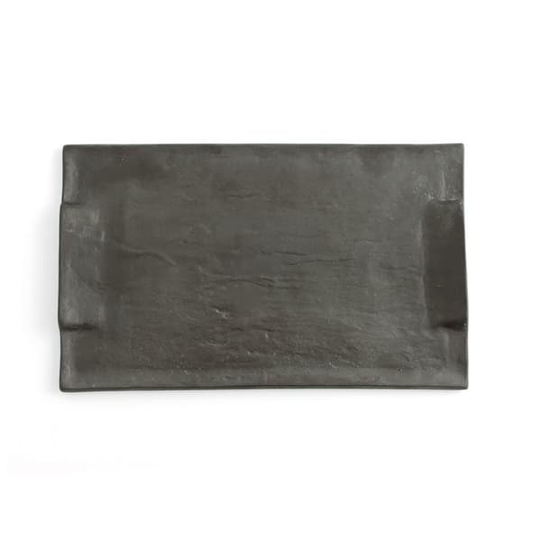 Snack bakke Quid Mineral Keramik Sort 30 x 18 cm (6 enheder)