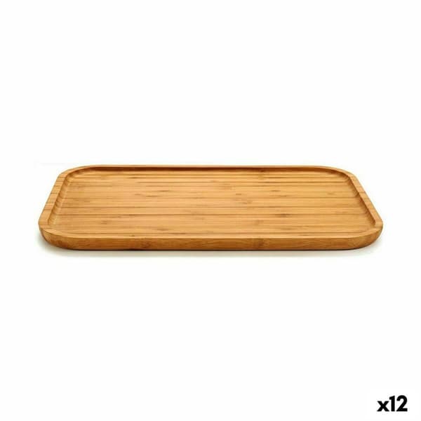 Välipalatarjotin Kinvara JWKW-3712-2 Ruskea Suorakulmainen 36 x 1,5 x 24 cm (12 osaa)