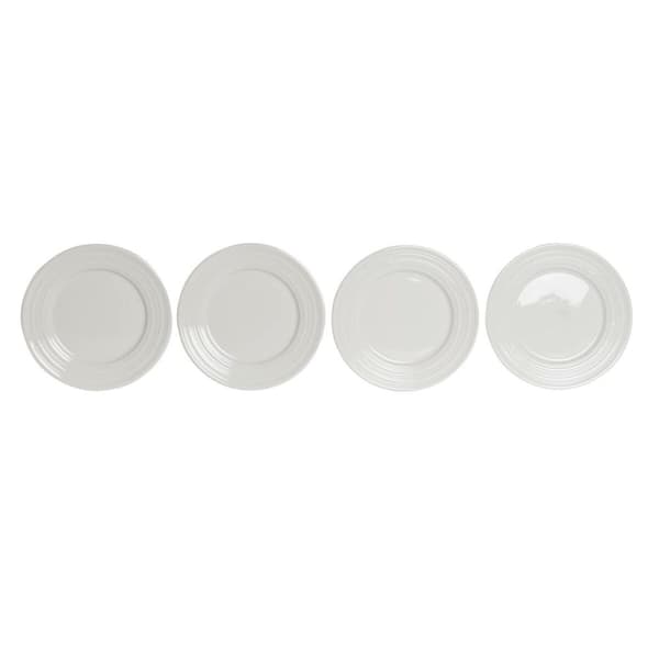 Flad Plade DKD Home Decor Hvid Porcelæn 19 x 19 x 2 cm