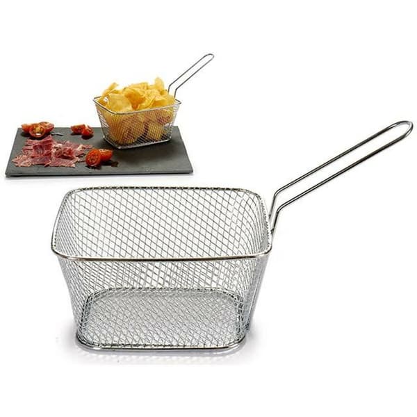 Kurv til præsentation af aperitiffer Kinvara 50687 Sølvfarvet Jern 24 x 13 x 11 cm (24 enheder)