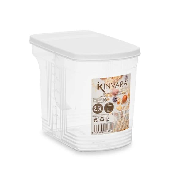 Ruoan säilytysrasia Kinvara 02 1507 Harmaa Läpinäkyvä 2,5 L 20,5 x 17 x 13 cm (24 osaa)