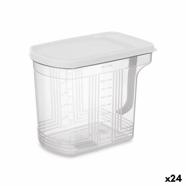 Ruoan säilytysrasia Kinvara 02 1507 Harmaa Läpinäkyvä 2,5 L 20,5 x 17 x 13 cm (24 osaa)