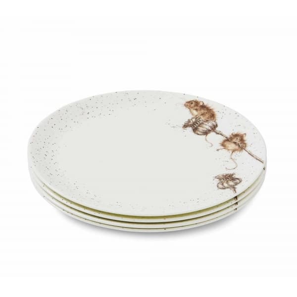 Dinner Plate Country Mice Ø 27cm, 4-pack - Royal Worcester