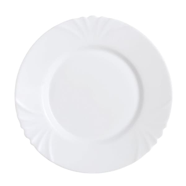 Flat tallerken Luminarc Cadix Hvit Glass Ø 25 cm