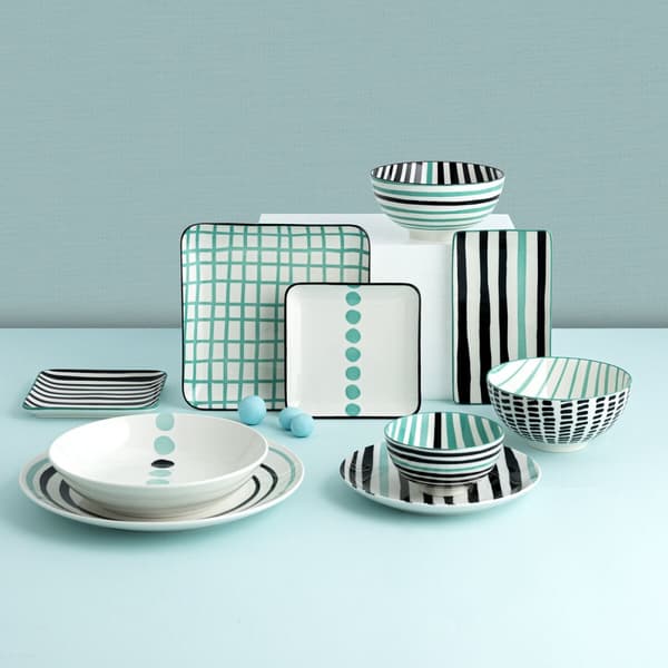 Flat tallerken Bidasoa Zigzag Flerfarget Keramikk 26,5 cm