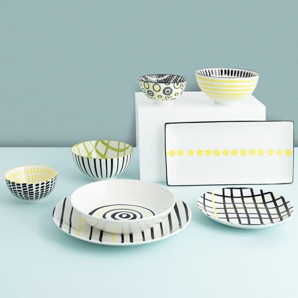 Flat tallerken Bidasoa Zigzag Flerfarget Keramikk 26,5 cm