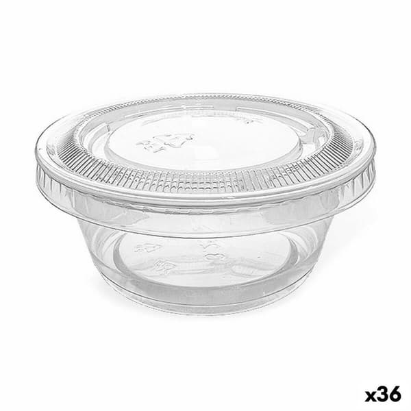 Sæt af genanvendelige skåle Algon Dressinger 10 Dele Plastik 100 ml (36 Enheder)