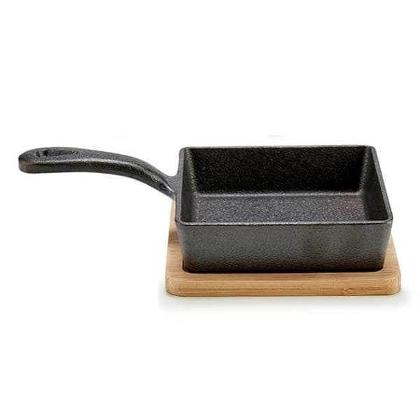 Pande til servering af aperitiffer Kinvara 1277SJ5076 Brun Grå 23,7 x 6,3 x 14 cm Stegepande (12 enheder)