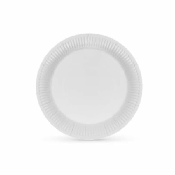 plade Algon Pap Engangsanvendelse Hvid (36 Enheder)