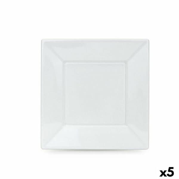 Sæt af genanvendelige tallekener Algon Hvid Plastik 23 x 23 x 1,5 cm (36 Enheder)
