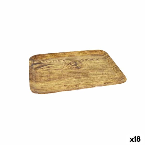Bricka La Mediterránea Trä Melamin 27 x 21,5 x 1,5 cm (18 antal)