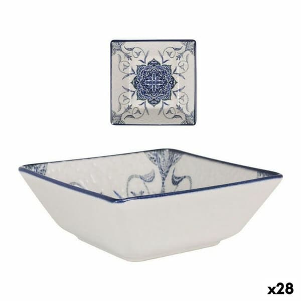 Snacksskål La Mediterránea Rosetta Porslin 13 x 13 x 5 cm (28 antal)