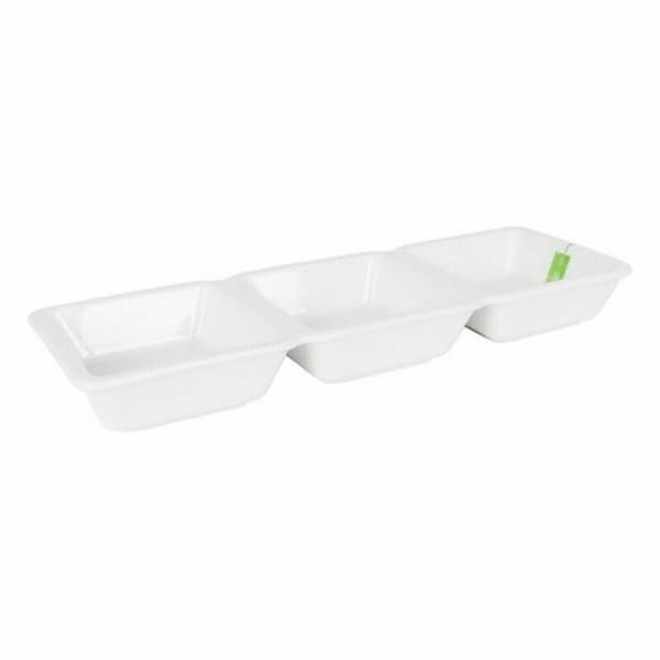 Skål La Mediterránea Yummy Fördrink Porslin Vit 29,3 x 9,5 x 3,3 cm (16 antal) (29,3 x 9,5 x 3,3 cm)