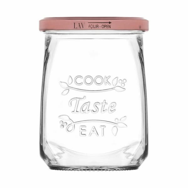 Läpinäkyvä lasituoppi Inde Tasty 550 ml Kannellinen (12 osaa)