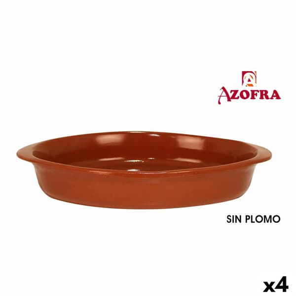 Vuoka Azofra Poltettu savi Ovaali 44 x 26 x 7 cm (4 osaa)