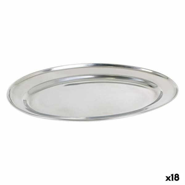 Tarjotin Privilege 42853 Ruostumaton teräs Ovaali (18 osaa) (35 x 22,2 cm)